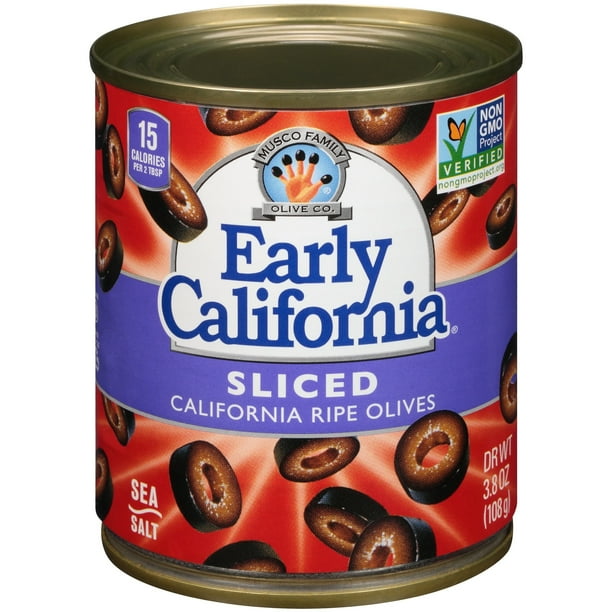 Early CaliforniaÂ® Sliced California Ripe Olives 3.8 oz. Can Walmart