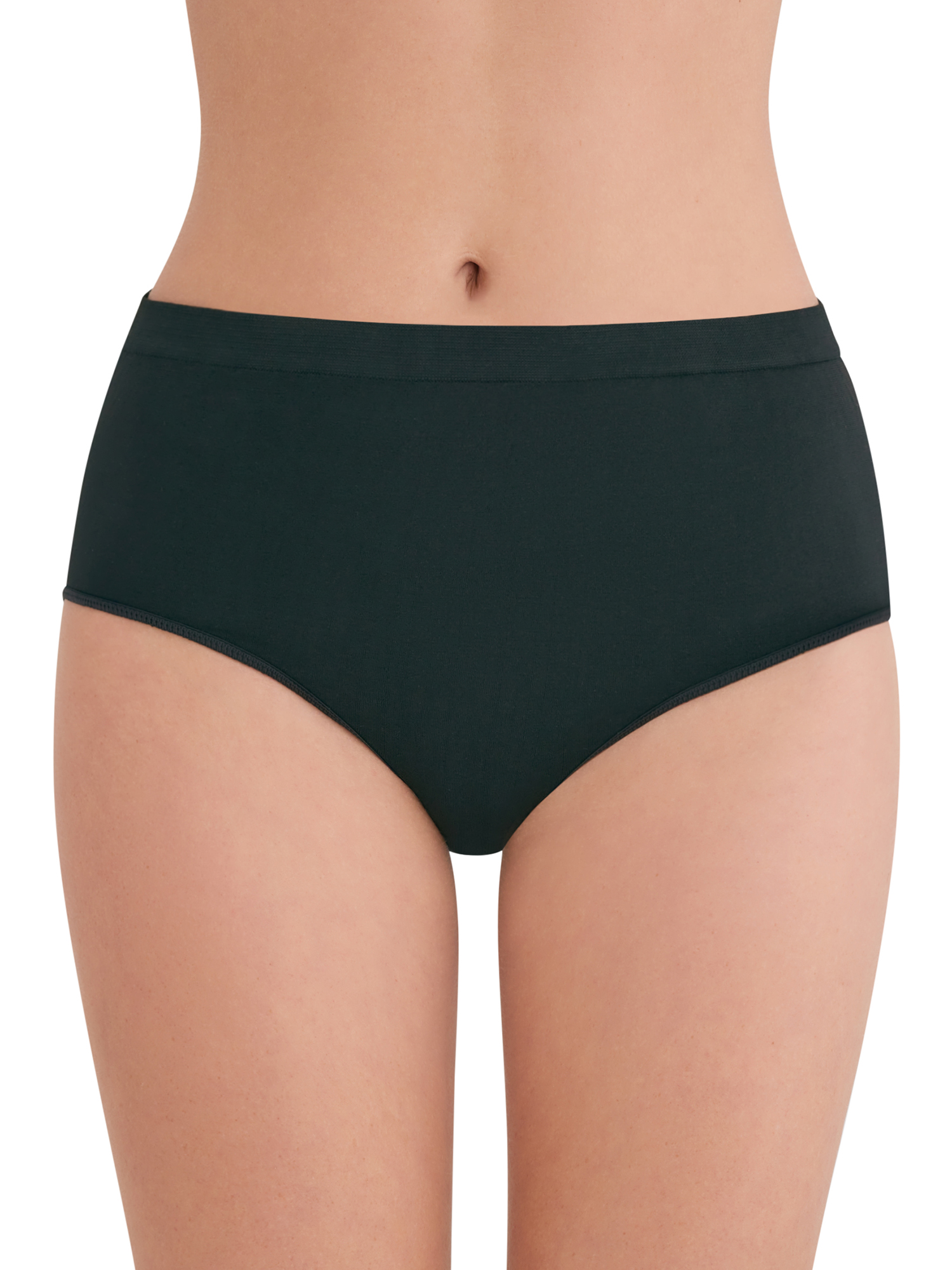 Joyspun Women's Seamless Brief Panties, 6-Pack, Sizes XS-XXXL