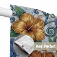 thumbnail image 4 of Swag Valance Curtains for Windows, Boho Colorful Floral Light Filtering Kitchen Curtains with Rod Pocket, Spring Flowers Vintage Abstract Art Window Treatment Valances for Living Room, 36x45 - 2 PCS, 4 of 9