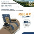 Coastrail Outdoor Adjustable Patio Reclining Lounge Chair with Premium