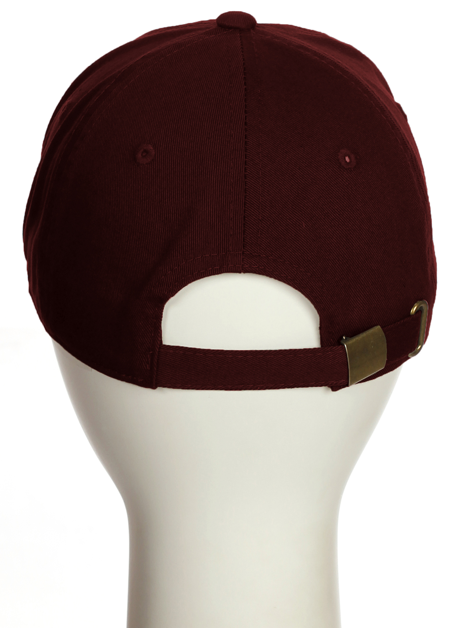 Custom Hat A to Z Initial Letters Classic Baseball Cap, Burgundy Hat White Navy Letter H - image 4 of 4