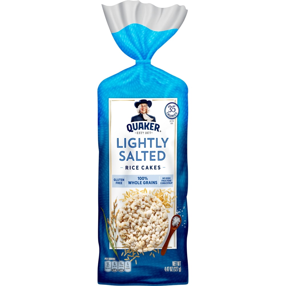 Quaker Rice Cakes, Lightly Salted, 4.47 Oz.