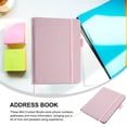 thumbnail image 4 of HLONK Password Book Address Phone Imitation Leather Index Page with Pen Insert Strap (sky Blue ) Mini Office Pocket Pink, 4 of 6