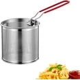 thumbnail image 4 of ZOUSSIQI Friteuse en Acier Inoxydable Panier de Cuisine Multifonction avec Poignée pour Frites Spaghetti Service, 12cm CA919-30221, 4 of 7