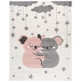 thumbnail image 2 of SAFAVIEH Carousel Kids Hugging Koalas Area Rug, Ivory/Pink, 8' x 10', 2 of 11