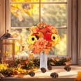 thumbnail image 4 of Luoshdecor Artificial Fall Flowers Stem , Fake Sunflowers Bouquet with Pumpkin Maple Leaves,Vase Decorations for Harvest Holiday Thanksgiving Indoor, 4 of 6