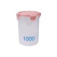 thumbnail image 2 of TACILIP Organization and Storage, with Graduated Round Storage Jars Sealing Jars Plastic Kitchen with Lids Snack Jars Grains Storage Jars Storage Jars Yoghurt Cheese Cake Jars, Housewarming Gifts, 2 of 6