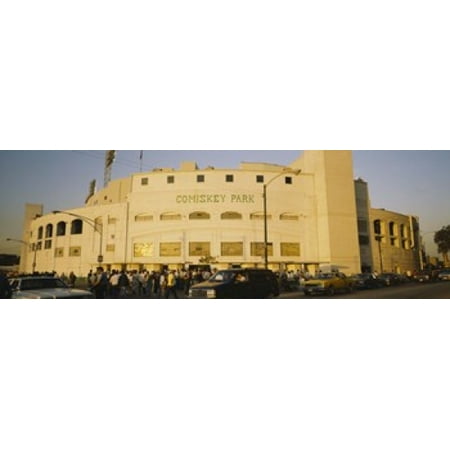 Old Comiskey Park Facade of a stadium old Comiskey Park Chicago Cook County Illinois USA Canvas Art - Panoramic Images (18 x 6) ()