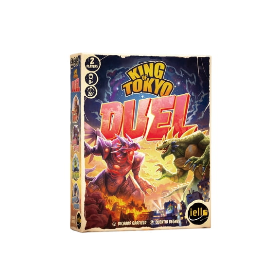 IELLO: King of Tokyo: Duel - Two-Player Board Game, Fun & Tactical Giant Monster Clash Dice Game, Classic Strategy, Family Ages 8 , 2 Players, 20 Min