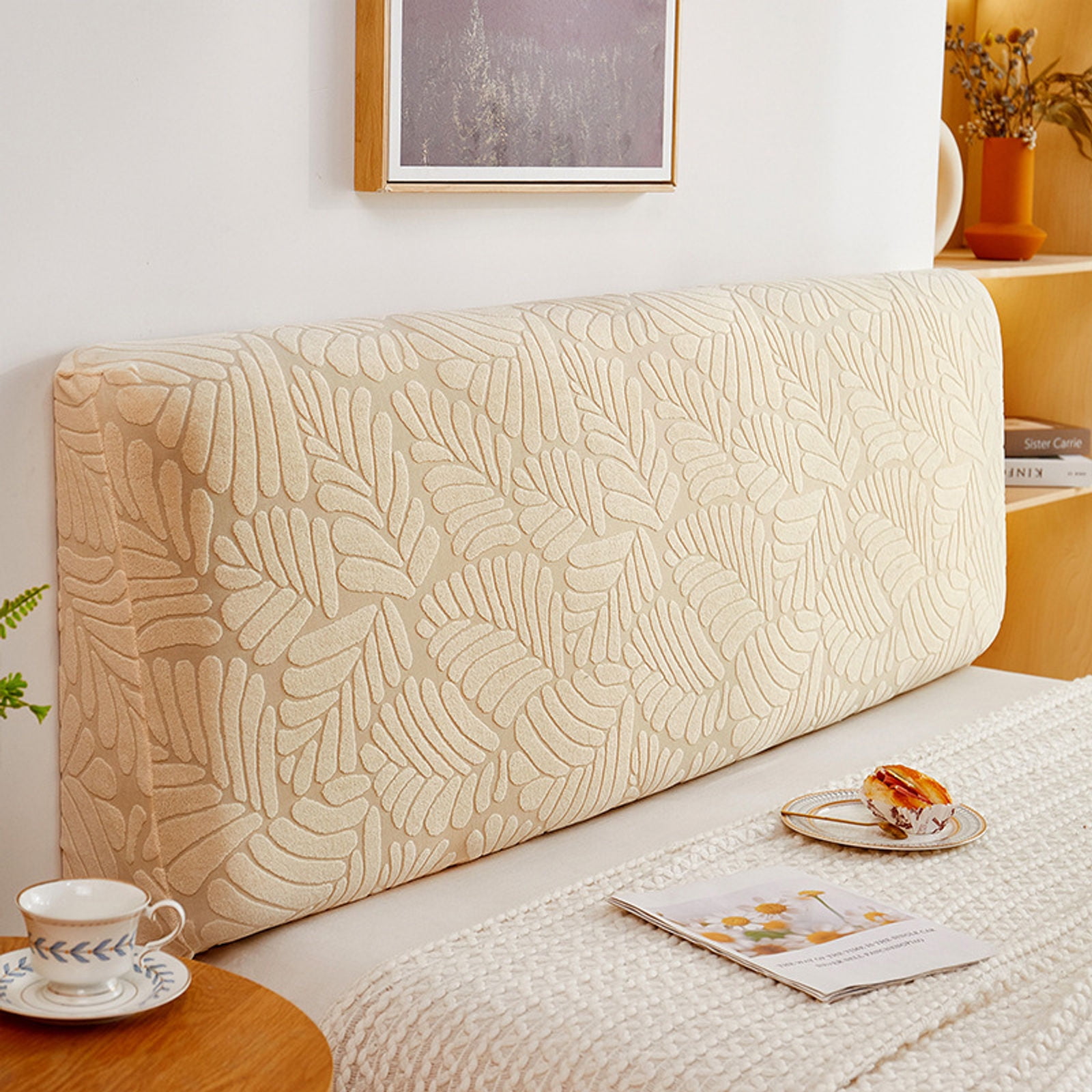 Jacquard Velvet Headboard Cover Full Size Bed Allinclusive Dustproof