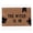 #4 Brown 24x16, variant on Aoznliie Halloween Door Mat, Spooky Bat Print Welcome Mat for Front Door, 24x16 inch Non Slip Coir Mat for Outside, Brown