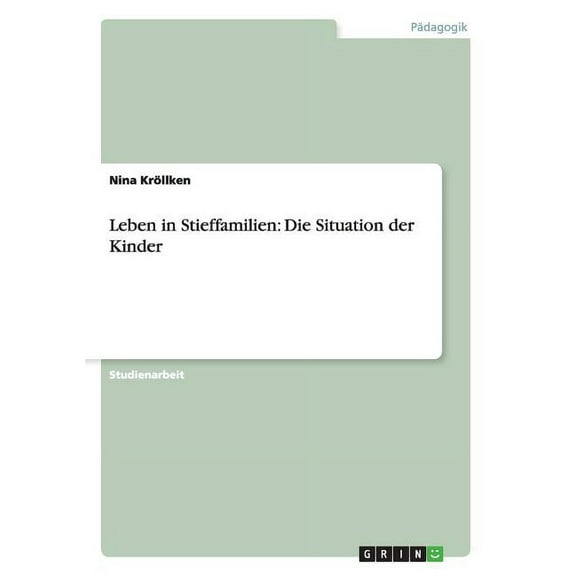 Leben in Stieffamilien : Die Situation der Kinder (Paperback)