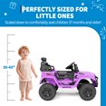 thumbnail image 4 of CazToi Camión Infantil 12V 4x4 Control Remoto Bluetooth Luces LED Ruedas EVA, 4 of 8