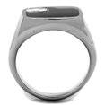 thumbnail image 3 of Luxe Jewelry Designs Men's Stainless Steel Engagement Ring with AAA Grade CZ in Clear - Size 13, 3 of 4