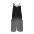 thumbnail image 3 of YDLCAFD Rompers For Women Summer Casual Sleeveless Straps Loose Jumpsuit Overall Shorts With Pockets XXL, 3 of 5