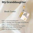 thumbnail image 6 of The Most Beautiful Chapter Book Necklace, To My Granddaughter Book Necklace with 6 Pages of Engraved Information, Openable Multi Layer(Gold), 6 of 6