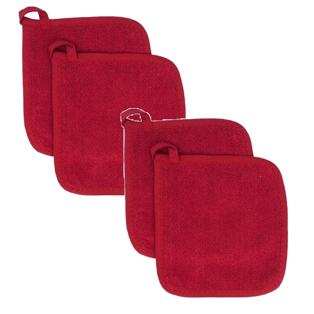 Oleegame 2 Pcs 2 Pcs Porte-Marmites de Poche en Coton Résistant à la Chaleur Multiusage Coussinets Chauds Lavables à la Machine Mitaines de Four en Tissu Porte-Marmites pour la Cuisson et la Pâtisserie Quotidiennes