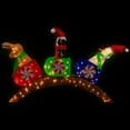 thumbnail image 3 of Northlight Lighted Winter Friends Christmas Coaster Outdoor Decoration - 4.5' - LED Warm White, 3 of 6