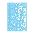 thumbnail image 2 of Christmas Window Clings - Winter House Decals, Simple Style Reusable Non-Adhesive Street Scene Border Stickers for Home, Cafe, Mall Glass Door, Christmas Decor, 2 of 6