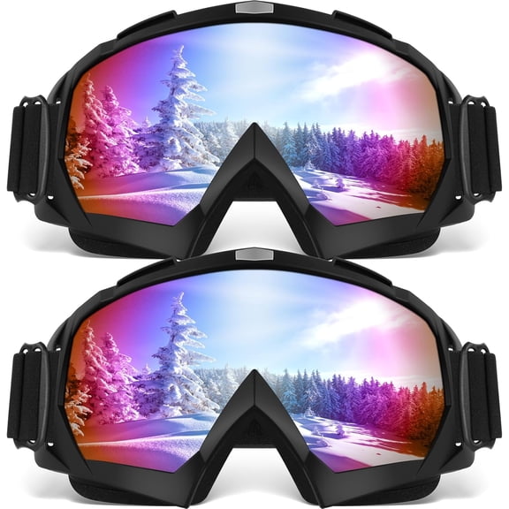 Ski Goggles, OTG Snowboard Goggles, Anti Fog Snow Goggles - UV400 Protection