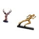 thumbnail image 5 of Adorno de cabeza de ciervo corredor, figura moderna, artesanía, animal, arte abstracto, escultura, decoración del hogar, adorno decorativo, estatua de, 5 of 8