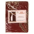 thumbnail image 6 of Luxury Jacquard Curtain Panel with Attached Waterfall Valance, 54 by 84-Inch ALEXA Burgundy (2-Panels), 6 of 6
