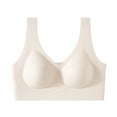thumbnail image 5 of Jelly Bras for Women Push Up Cool Touch Smooth Wireless Bra Summer Thin Breathable Comfort Light Support Sports Bralette Beige L, 5 of 5