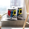 thumbnail image 6 of LALILO Throw Pillow Covers New York Cool Denim Shirt Graphic City Cushion Cover 18" x 18", 2 Pack, 6 of 6