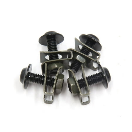 4 Pcs M6 Motorcycle Sportbike Fairing Bolts Kit Fastener Clips Screws (Best Paint To Use On Motorcycle Fairings)