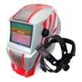 thumbnail image 4 of Careta Electronica Profesional Adir de Oscurecimiento Automatico para Soldar Gris con Franjas Rojas, 4 of 8