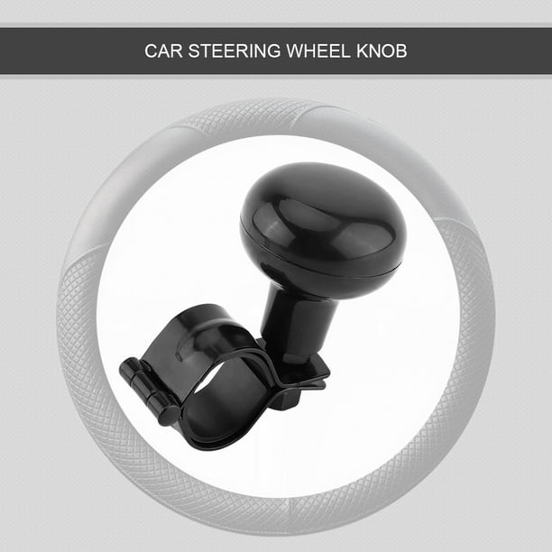 Khall noir universel voiture bouton de volant robuste boule de poignée de  rotation, bouton de volant, boule de volant 