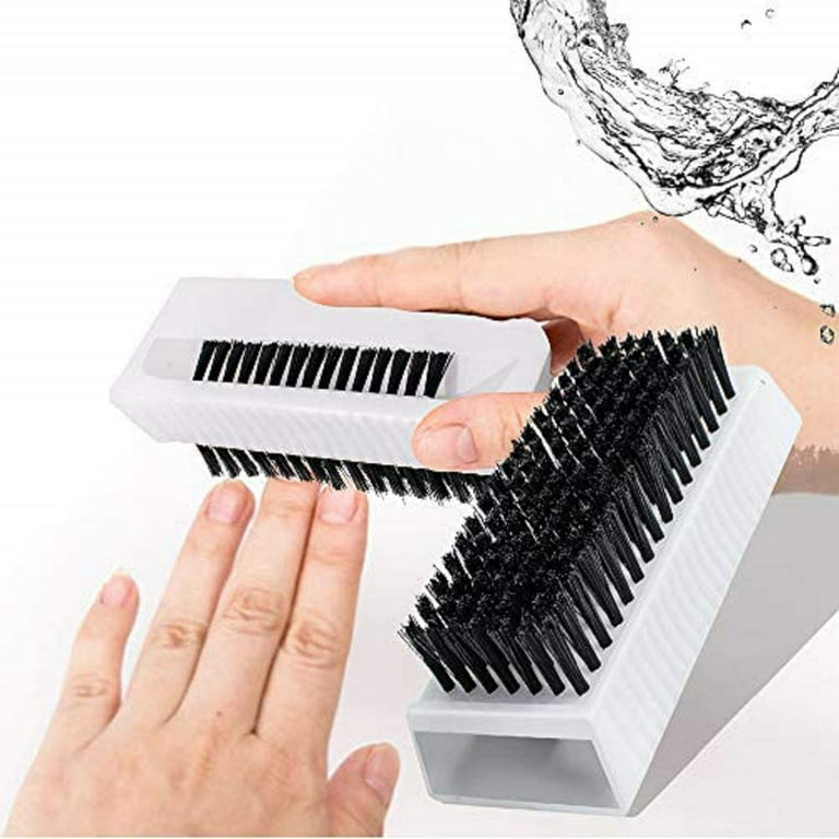 Namotu 2 Pieces Double-Sided Brush Hand Washing Brush with Natural Bristles, Nail Hand Cleaning Brush Fingernail Brushes Bath Brush for Hand Care Manicure