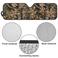 thumbnail image 6 of XYZCANDO Brown Camo Hunting Windshield Sun Shade Compatible with 2007-2024 Wrangler Rubicon Sahara TJ JK JKU 2 & 4 Door UV Rays Blocker Sun Visor Shade Keep Vehicle Cool, 6 of 7