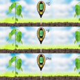 thumbnail image 3 of Probador de plantas 4 en 1, medidor de Ph, luz solar, temperatura, medición de humedad, dispositivo de medición del valor de Ph para plantas, jardín, granja, interior, exterior", 3 of 5