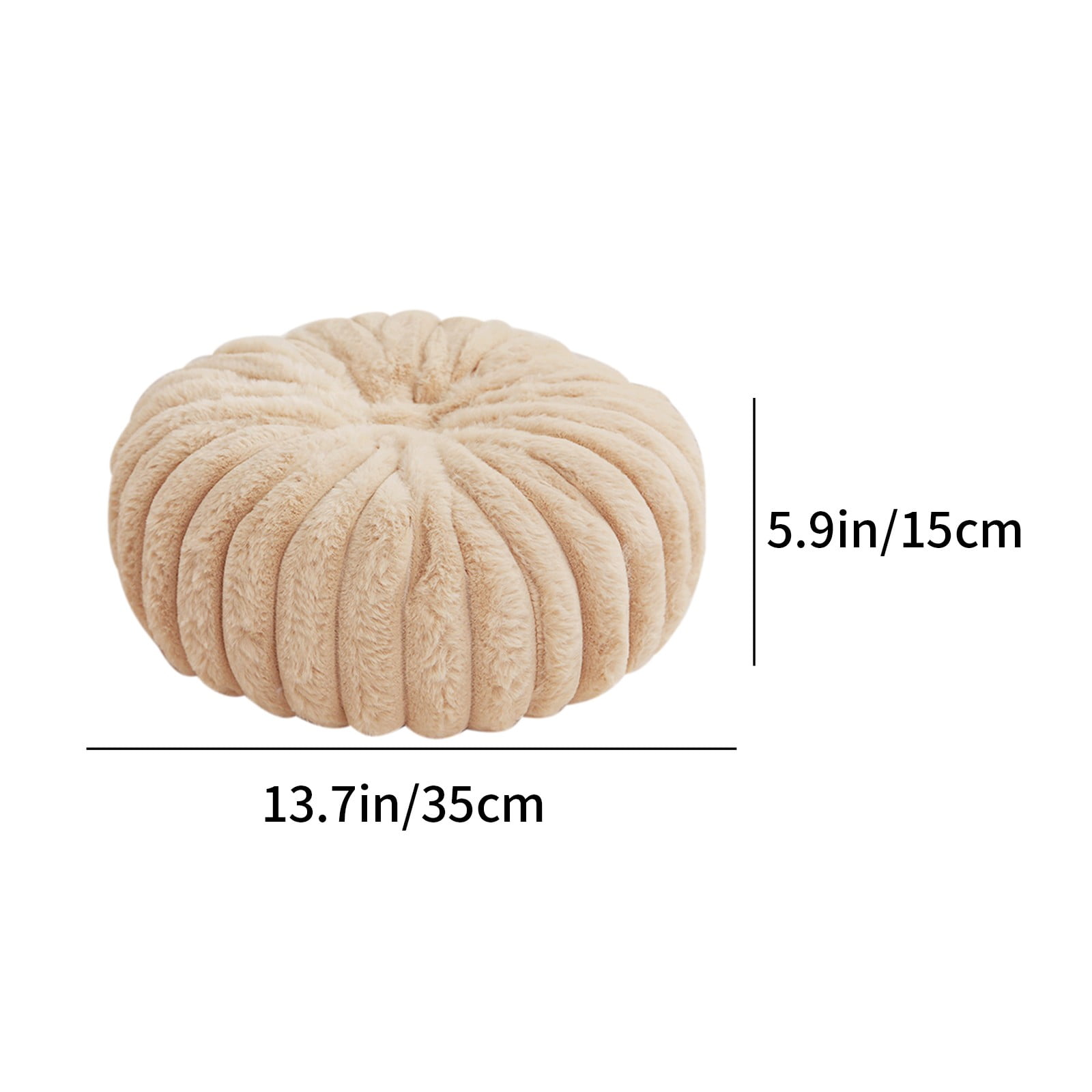 Hvmvliv 13.77x13.77x5.9in Throw Pillow for Couch Pumpkin Cushion Sofa Decorative Cushion Pumpkin Sofa Pillow Lazy Person Pillow Living Room Pillow Tatami Khaki