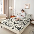 thumbnail image 4 of Castle Fairy Animal Bats Twin Sheet Sets for Boys Girls,Chic Floral Rose Bedding, 4 of 7