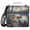Boats Chairs Lakehouse, variant on 3 Ring Zipper Binder with Shoulder Strap Waterproof Trapper Keeper 1.5 Inch D-Ring 500 Sheets Capacity Cat with Glasses Skateboard