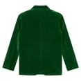 thumbnail image 5 of Miutii Kids Boys Velvet Gentleman Blazer One Button Dressy Suit Jacket Causal Party Formal Tuxedo Dark Green 16, 5 of 9