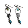 thumbnail image 4 of Mujeres Pendientes de estilo retro Pendiente de gota Piedra Piedra Piedra regalos Dangle Eardrop Jewelry Earhook Colgante Boda Cumpleaños Inevent AP004664-00, 4 of 7