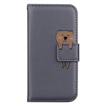 Allytech Galaxy S20 FE Case, Galaxy S20FE Wallet Case, Cute Animal Embossed Flip Folio Stand Cards Holder Magnetic Clasp Wallet Case Cover for Samsung Galaxy S20 FE - Gray