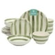 thumbnail image 1 of Juego de vajilla Gibson Home Kenwood Shores, 16 piezas, gres verde, 1 of 6