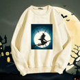 thumbnail image 1 of MKLEKYY Womens Sweaters Fall Ladies Fashion Witch Letter Printing Long Sleeve Sweater, 1 of 1