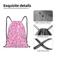 thumbnail image 4 of Fotbe Breast Cancer Awareness2 Bolsa Mochila con Cordón Estampada, Bolsa de Gimnasio Deportiva, Bolsa Cinch, Bolsa con Cordón para Hombres y Mujeres-Small, 4 of 6