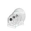 Pan Lid Holder – Wall/Door Mounted Rack For 5 Lids, Saves Cabinet Space, 40.7 X 25.7 Cm