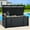 Black, variant on Dextrus Classic Outdoor Lockable 120 Gallon Resin Deck Box, Black