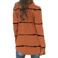 thumbnail image 6 of UTSJKR Fall Lightweight Cardigan for Women Oversized Striped Open Front Cardigan Casual Long Sleeve Outwear Thin Clothes Orange XXXXXL, 6 of 6