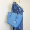 thumbnail image 2 of Michael Kors Women's Charlotte Large Saffiano Leather Top-Zip Tote Bag (South Pacific), 2 of 7