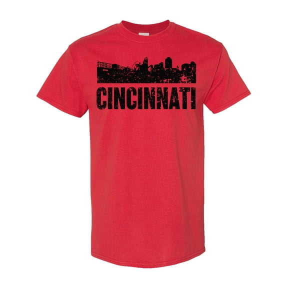 Inktastic Cincinnati Skyline Grunge T-Shirt