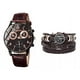 thumbnail image 2 of Set De 4 Piezas De Reloj Y Pulsera De Cuero Pu Para Hombre, 2 of 5