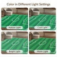 thumbnail image 7 of ODIKA 9'x12' Washable Area Rug Non-Slip, Chair-Friendly Field Pitch Grid Border Interactive Velvet Practice Football Soccer Refined for Dining Room, Basement, Large Office, 7 of 7